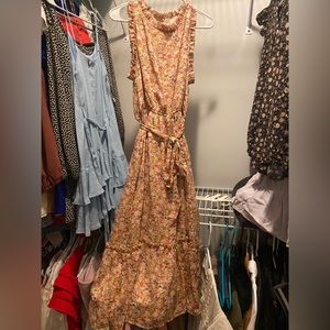 Aura floral maxi dress